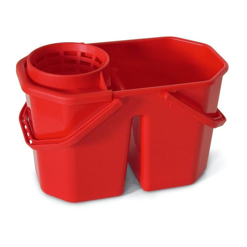 Secchio mocio lavapavimenti in factory 15l rosso [0469h]