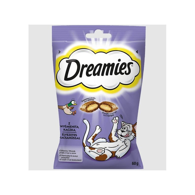 Mangime per cane/gatto dreamies snacks duck 60g