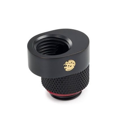 Raccordo sfalsato bitspower x-cross extension offset nero carbone