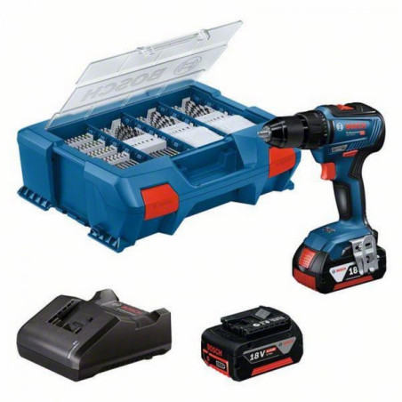 Trapano a percussione bosch gsr 18v-55 professionale a batteria