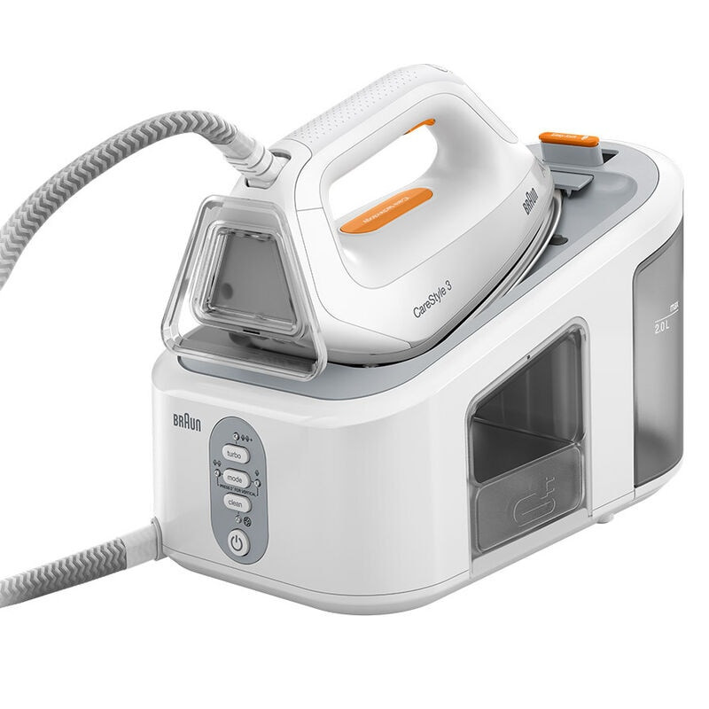 Ferro da stiro a caldaia braun carestyle 3 2400w 2l bianco/arancio