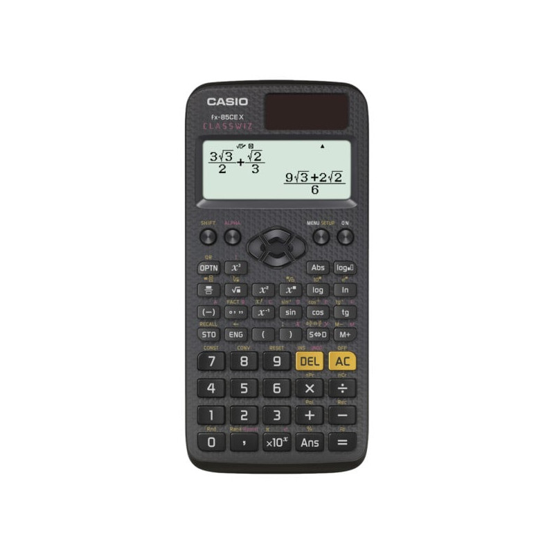 Calcolatrice scientifica casio 77x166x11mm nero [fx85cex]