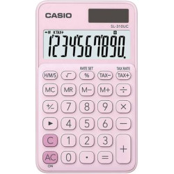 Calcolatrice di base casio 70x8x118mm rosa [sl310ucpks]