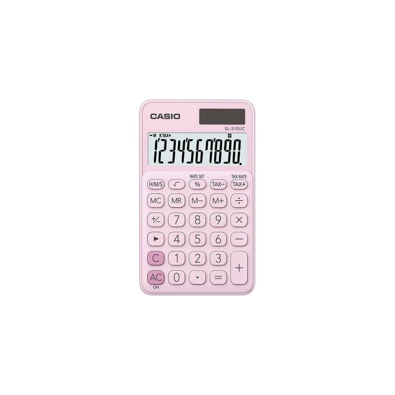 Calcolatrice di base casio 70x8x118mm rosa [sl310ucpks]