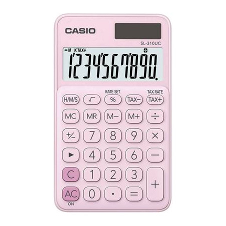 Calcolatrice di base casio 70x8x118mm rosa [sl310ucpks]