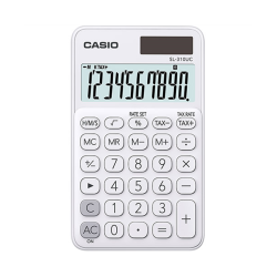 Calcolatrice di base casio 70x118x8.4mm bianco [sl310ucwes]