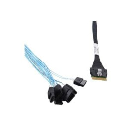 Cavo di trasferimento dati adaptec ack i slimsasx8 8satax1 0.8m nero