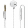 Auricolari tiemme stone a filo con jack 3.5mm bianco [3704w]