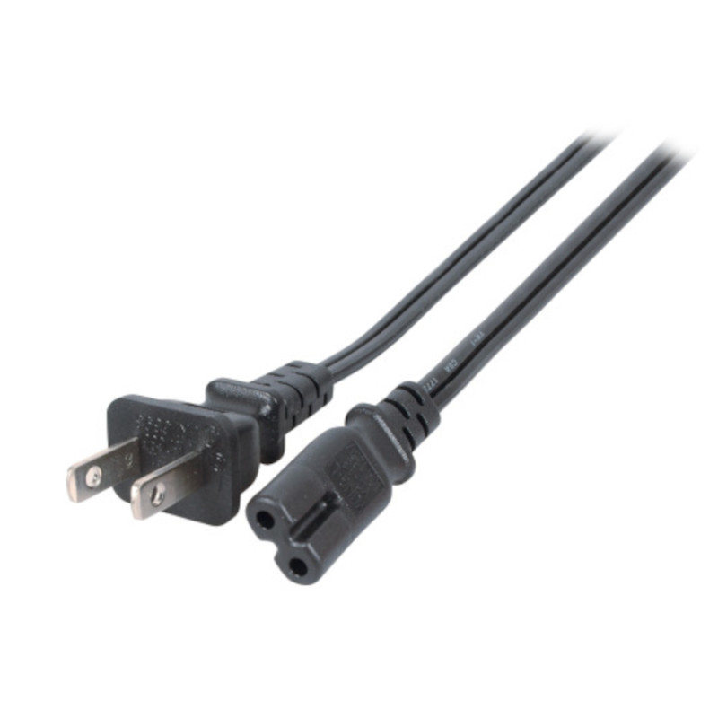 Cavo di alimentazione oem c7 f a spina americana nema 5-15p 1.8m