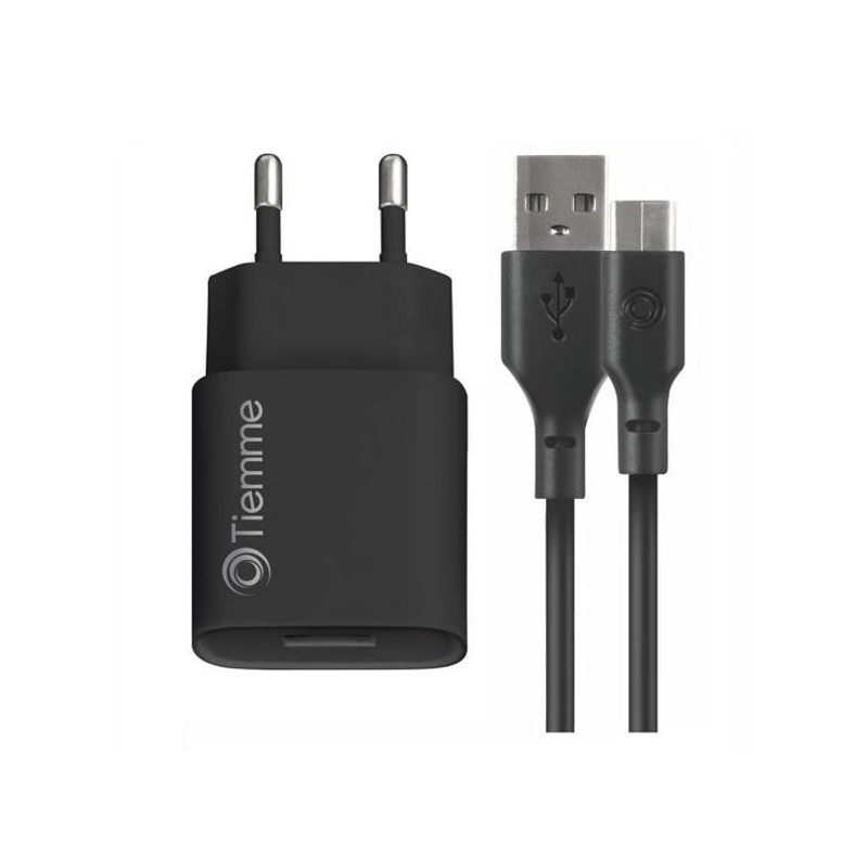 Alimentatore da rete tiemme 3644 con cavo usb-a to tipo-c