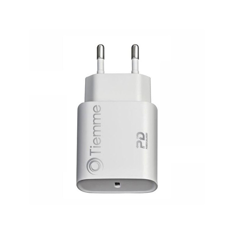 Alimentatore da rete tiemme 3639 usb-c 18w bianco [3639w]