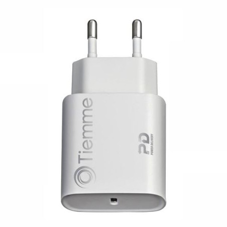 Alimentatore da rete tiemme 3639 usb-c 18w bianco [3639w]