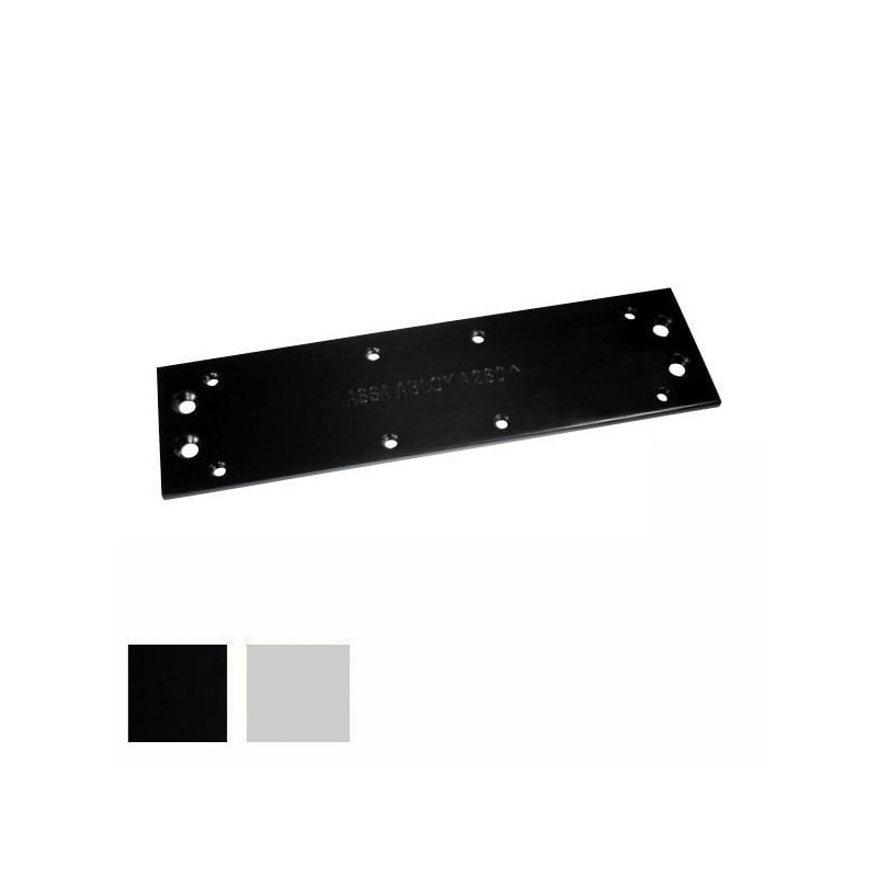 Piastra chiudiporta assa abloy a slitta dc175 nero [dca280-9005]