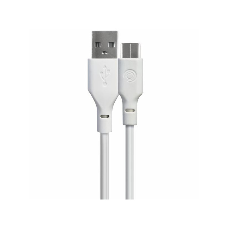 Cavo usb tiemme usb-a tipo-c 2m bianco [3655w]