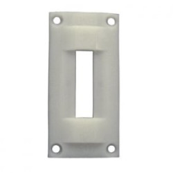 Contropiastra elettroserratura cisa 06072 in nylon bianco [06072.00.0]