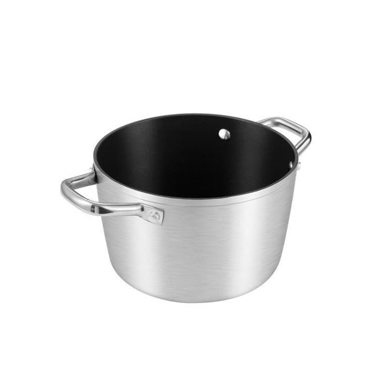 Casseruola pentole agnelli platinum con 2 manici 24l argento [606864]