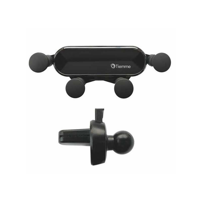 Supporto da auto tiemme per smartphone di 60/85mm/nero [3852]