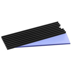 Dissipatore ssd axagon passivo per ssd m.2 2280 altezza 3mm in alluminio