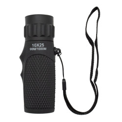 Telescopio monoculare tchnaxx ingrandimento 10x/96m a 1000m/nero