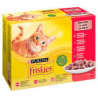 Mangime umido purina nestle' friskies mix di carne per gatti