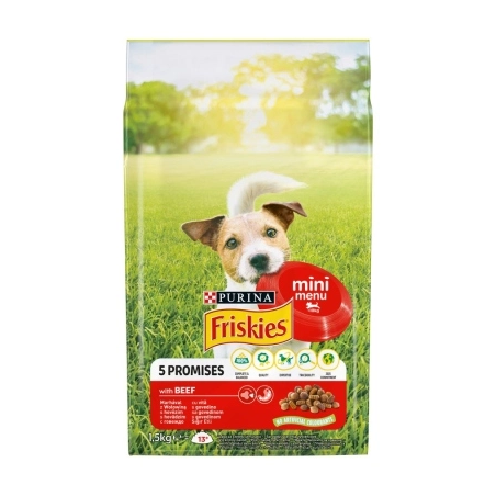 cibo per cani purina friskies con manzo 1,5 kg