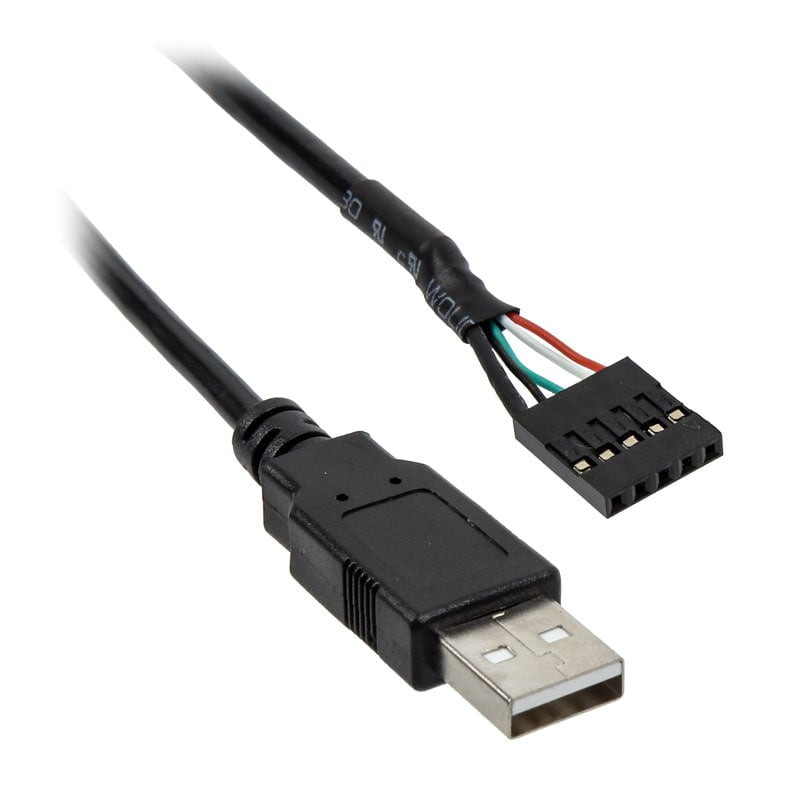 Cavo usb aquacomputer spina a a connettore femmina 5 pin 200cm nero
