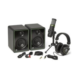 Kit altoparlanti e microfono mackie producer bundle con cuffie