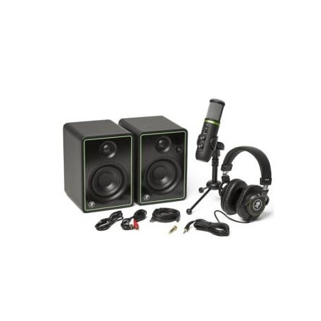 Kit altoparlanti e microfono mackie producer bundle con cuffie