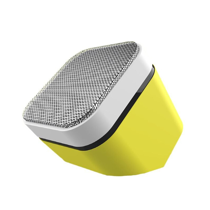 Altoparlante pantone speaker fluo bluetooth giallo [pt-bs003f]