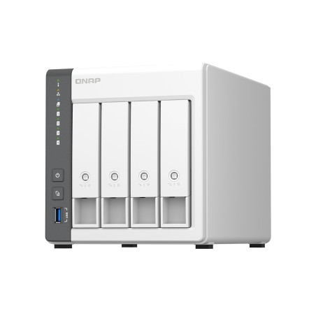 server nas qnap ts-433-4g cortex a55/4 bay/4gb/tower/bianco