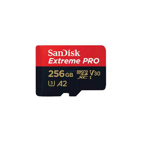 256gb scheda microsdxc sandisk extreme pro 200/140 mb/s a2 c10 v30