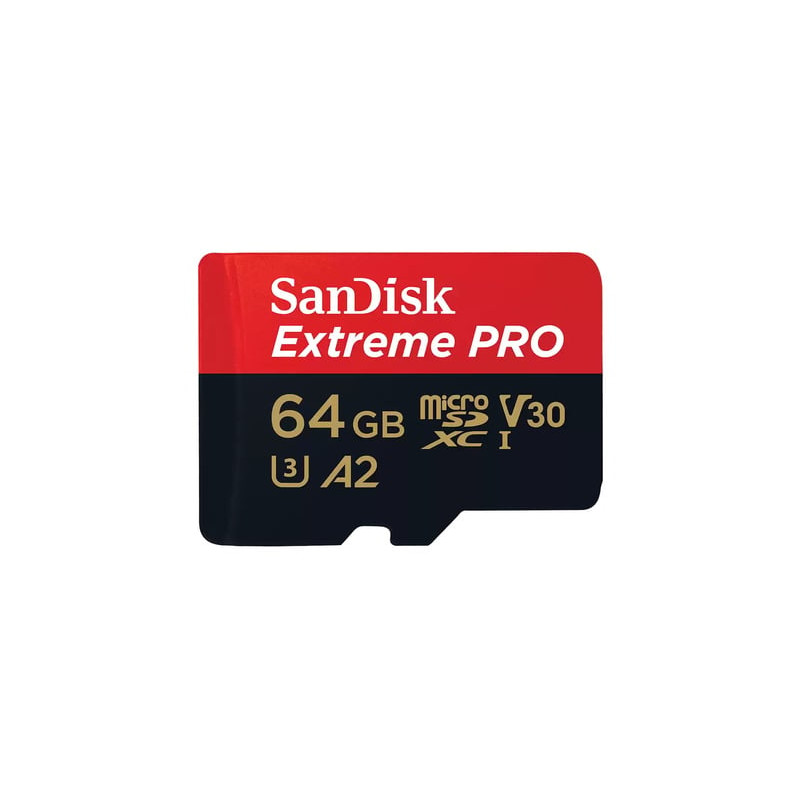 64gb scheda microsdxc sandisk extreme pro uhs-i nero/rosso [sdsqxcu-064g-gn6ma]