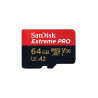 64gb scheda microsdxc sandisk extreme pro uhs-i nero/rosso [sdsqxcu-064g-gn6ma]