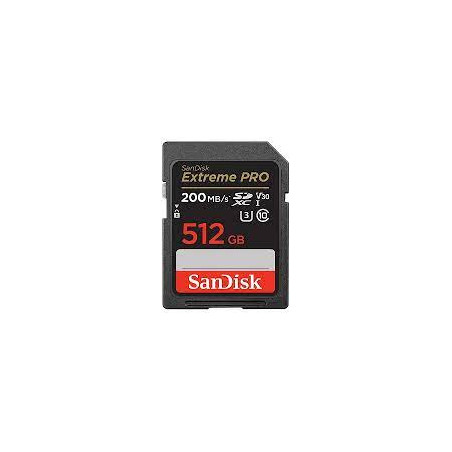 512gb scheda sdxc sandisk extreme pro 140/200 mb/s c10 v30 nero [sdsdxxd-512g-gn4in]