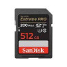 512gb scheda sdxc sandisk extreme pro 140/200 mb/s c10 v30 nero [sdsdxxd-512g-gn4in]