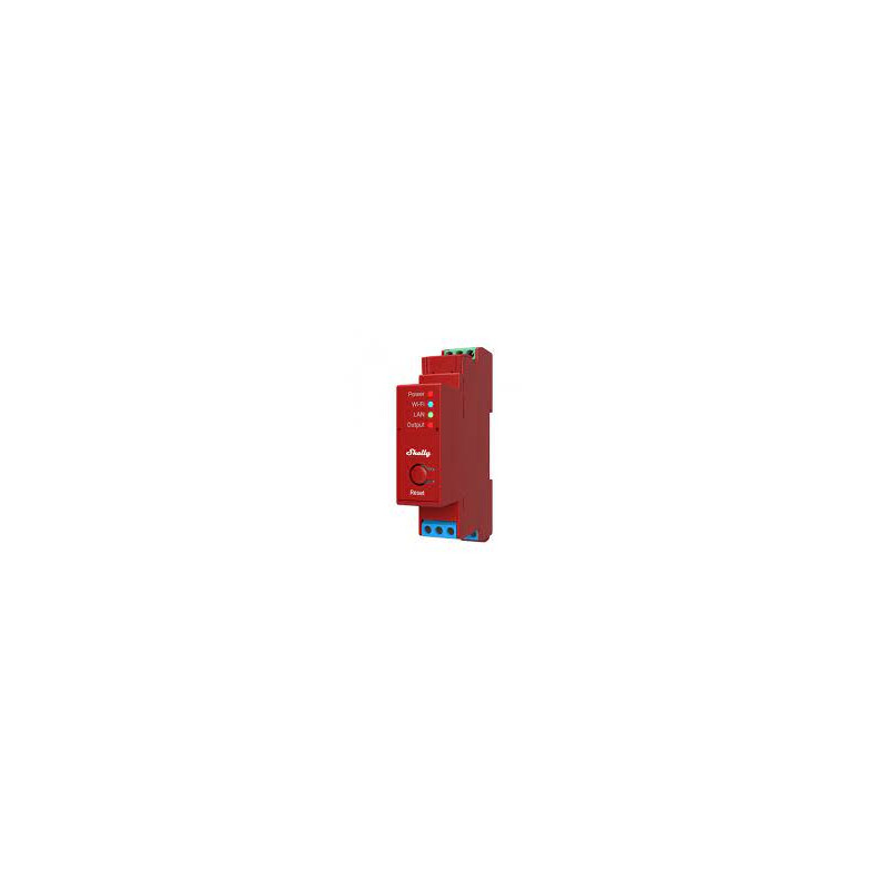 Rele' shelly pro 1pm wi-fi lan bluetooth rosso [shelly pro