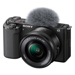 Fotocamera sony alpha zv-e10l 4k nero [zv-e10l]