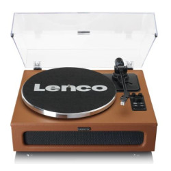 Giradischi lenco con altoparlanti incorporati radio/bluetooth/marone
