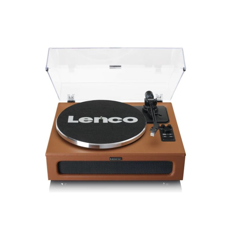 Giradischi lenco con altoparlanti incorporati radio/bluetooth/marone