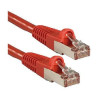 Cavo di rete lindy s/ftp cat6a 1.0m rosso [47162]