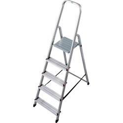 Scala krause in alluminio 5-gradini argento [729]