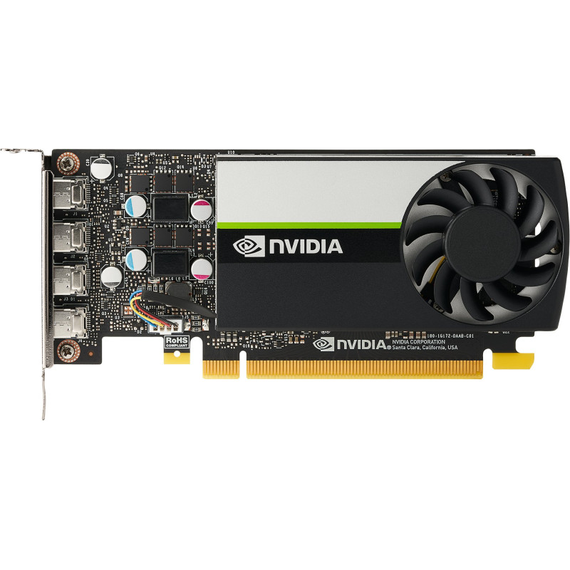 Scheda video nvidia rtxa hp t1000 4gb/gddr6/pcie x15 3.0/nero [5z7d8aa]
