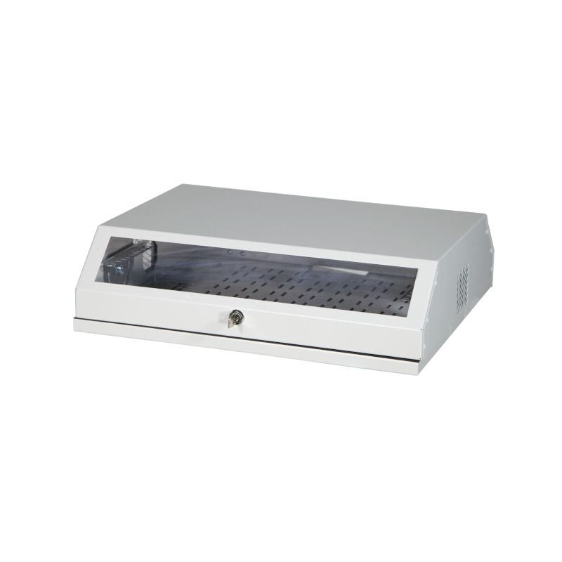 Armadio a muro techly 19'' 8u/537x146x475mm/bianco