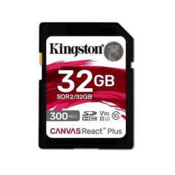 32gb scheda sd kingston react plus uhs-ii u3 [sdr2/32gb]