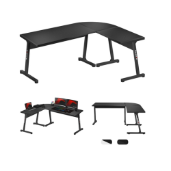 Scrivania da gioco huzaro hero 6.0 nero [153-kg-biu-hzro-032]
