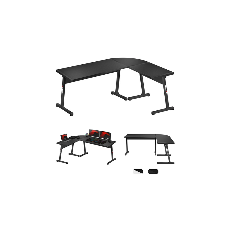 Scrivania da gioco huzaro hero 6.0 nero [153-kg-biu-hzro-032]