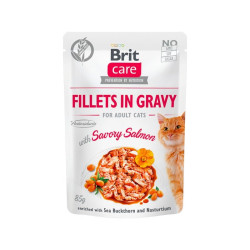 Mangime brit care br40525 fillets in gravy salmone salato per gatto