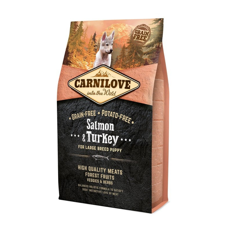 Mangime carnilove grain free salmone-tacchino per cuccioli 4kg