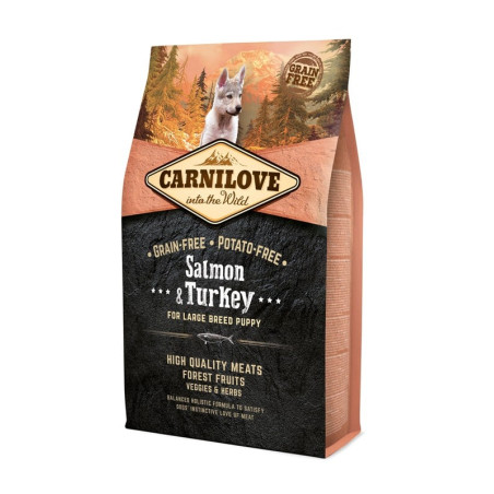 Mangime carnilove grain free salmone-tacchino per cuccioli 4kg