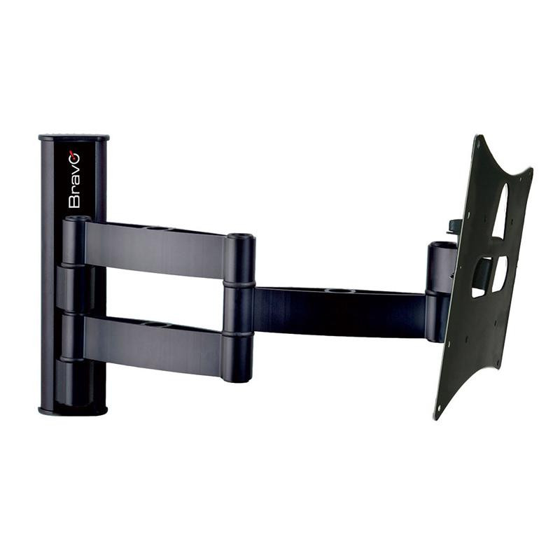 Supporto murale bravo lcd 10 da 23 a 40 3 snodi max 20kg in alluminio